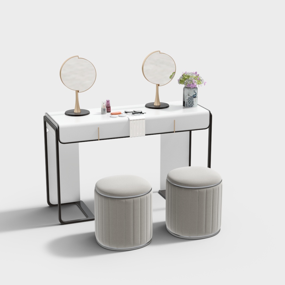 Table de maquillage de vestiaire public