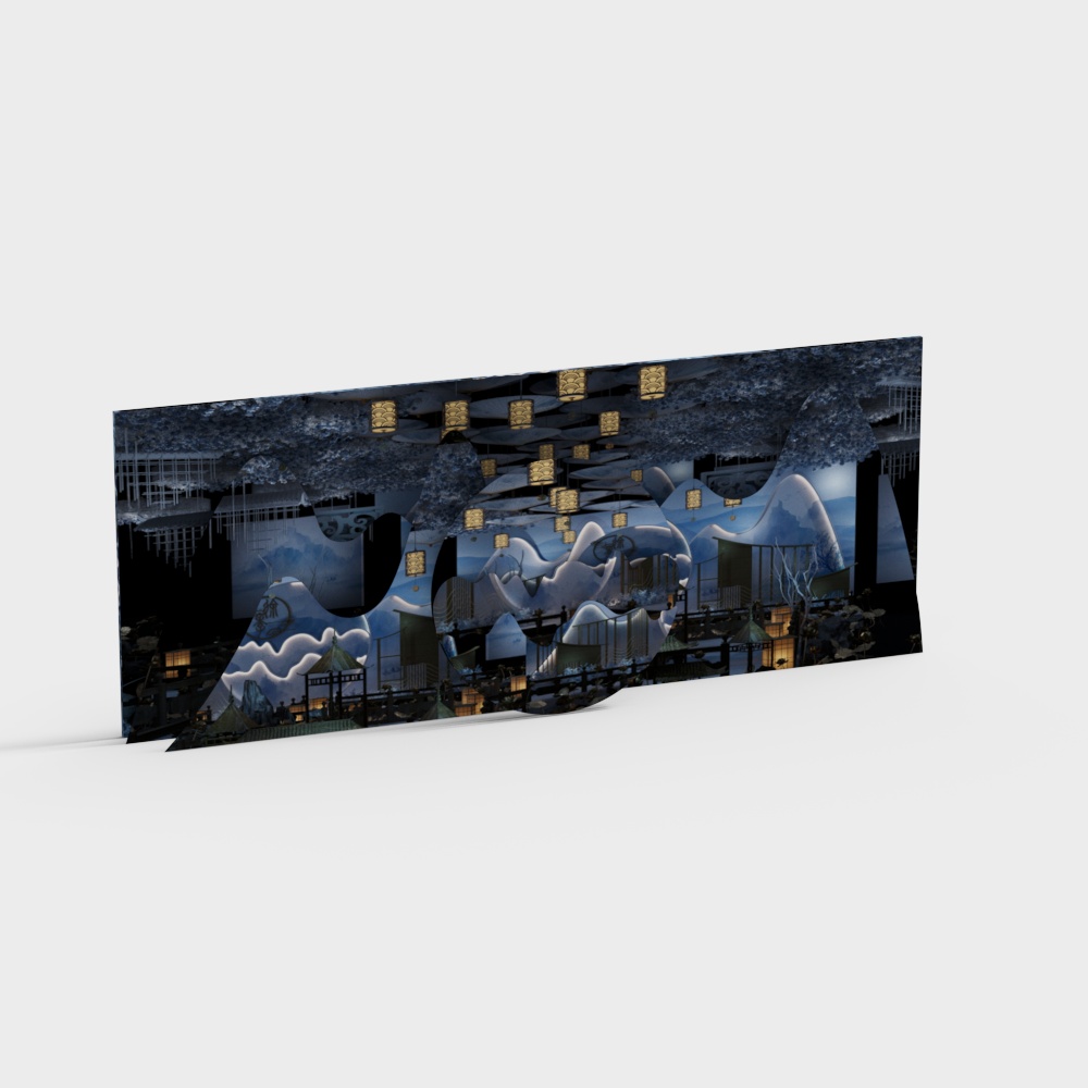 new chinese style wedding background