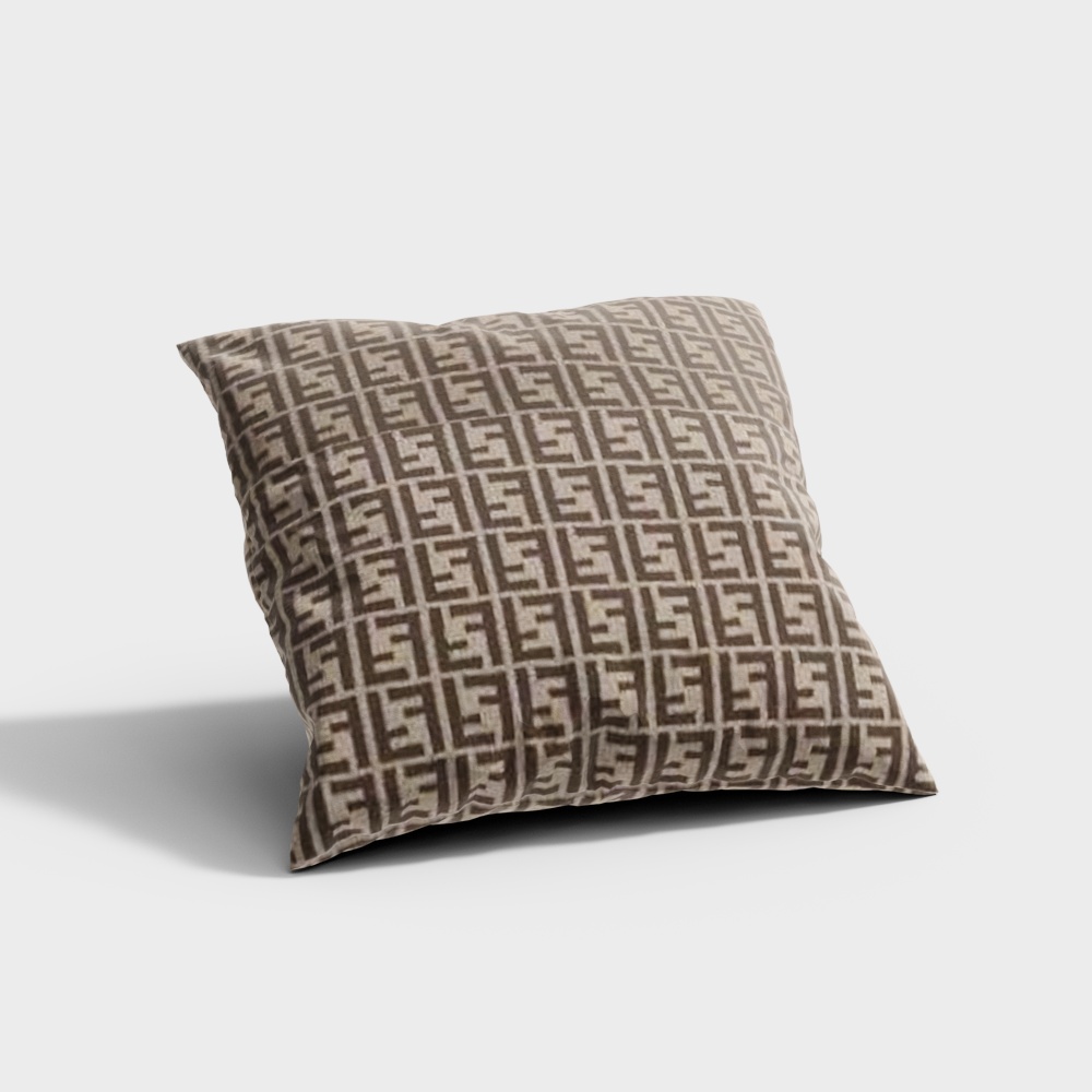 brown pattan pillow