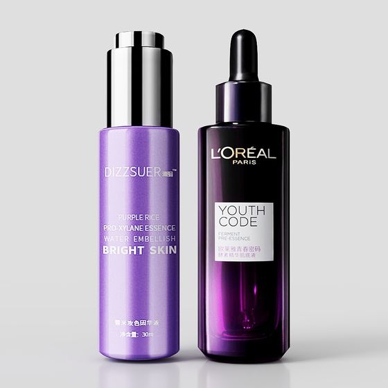 DIZZSUER Purple Rice Pro-Xylane Essence and L'Oréal Youth Code Ferment Pre-Essence 3D model