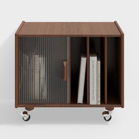 Stylish Moving Bookshelf 3D model