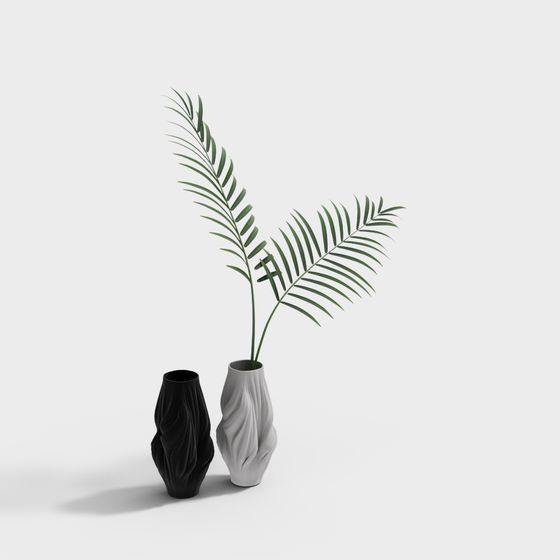 Stylish Streamlined Vase 3D model