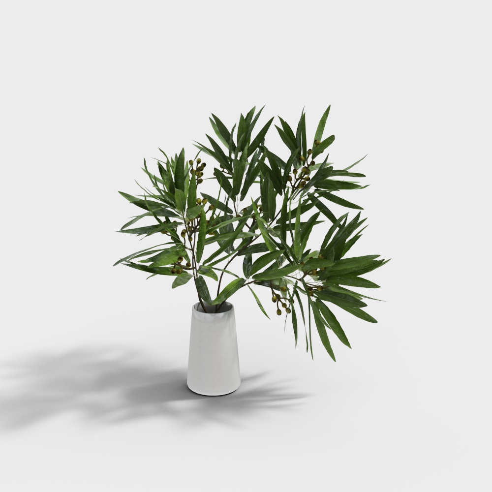 Realistic Indoor Plant 3D Model