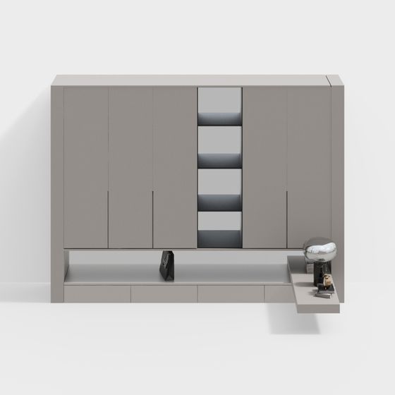 Urban Storage Cabinet 3D model for Modern Interiors