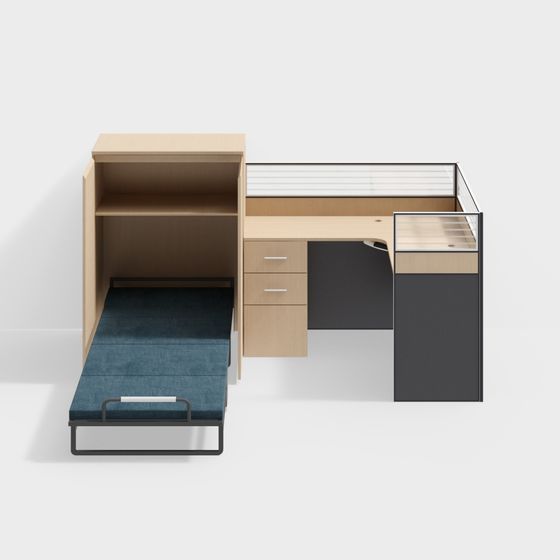 Multifunctional Office Desk 3D Model for Modern Spaces