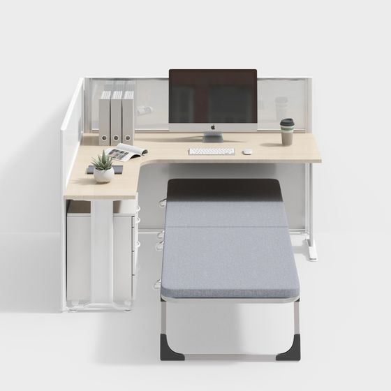 Modern Office Workstation 3D model