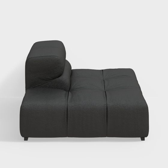 Chic Low-Poly Sofa 3D model for Modern Spaces