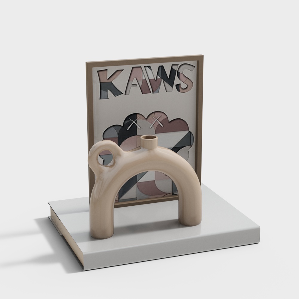 Kaws Art Sculpture 3D model
