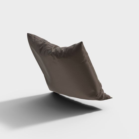 квадратная коричневая подушка