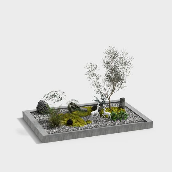 Zen Garden 3D Model for Serenity