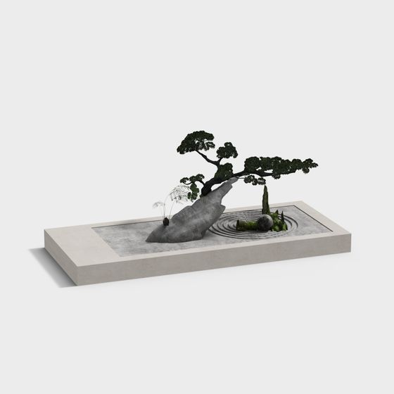 High-Detail Low-Poly Bonsai Tree 3D model