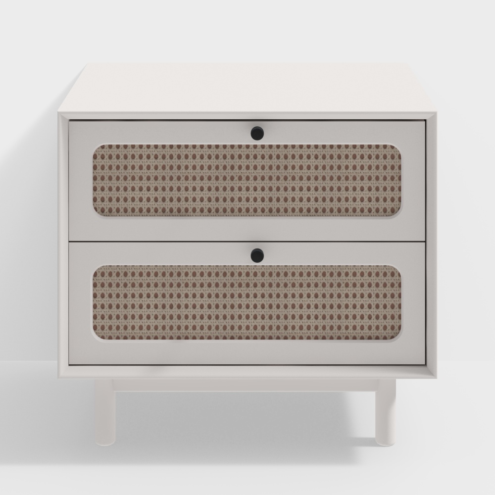 Прикроватная тумбочка в кремовом стиле