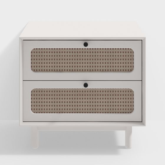 Прикроватная тумбочка в кремовом стиле