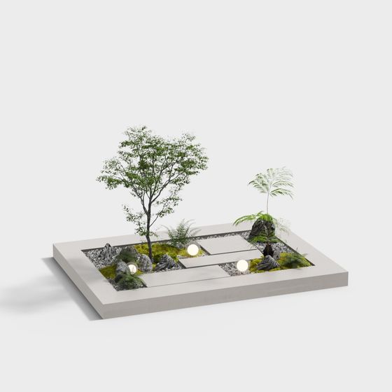 City Oasis 3D Model for Designers and Developers
