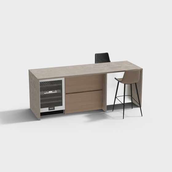 Urban Office Desk 3D model for Modern Spaces