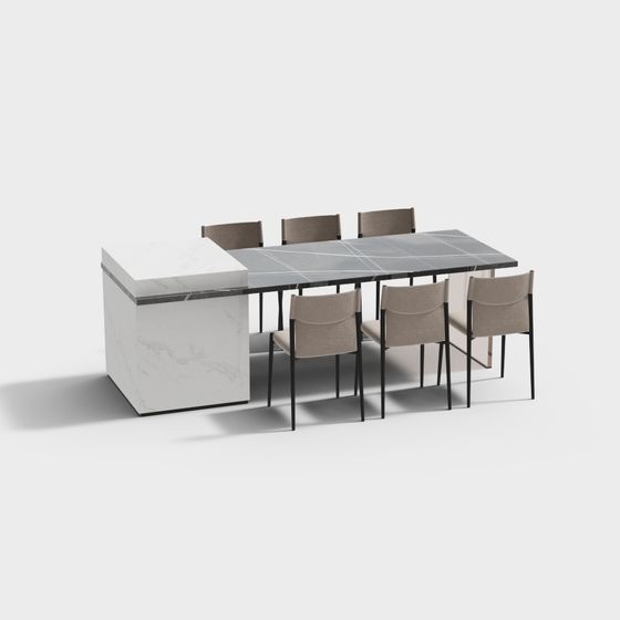 Urban Living Room 3D model for Designers