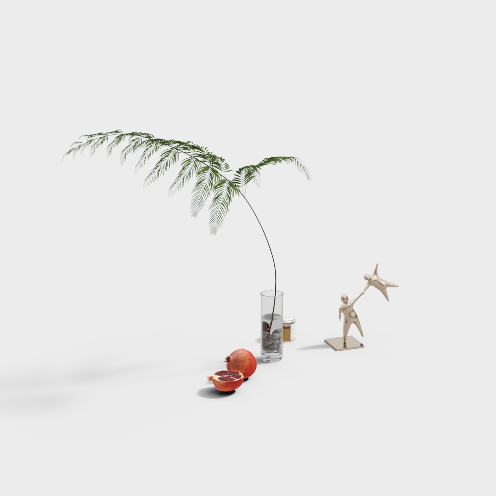 Modern Minimalist Interior Decor 3D model