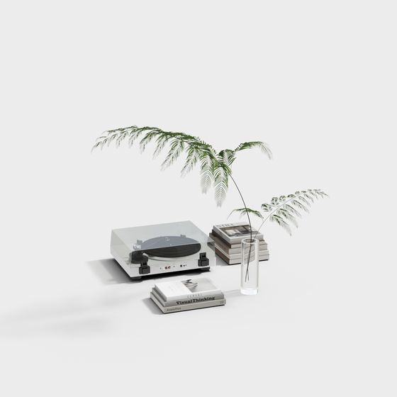 Minimalist Vintage Living Space 3D model