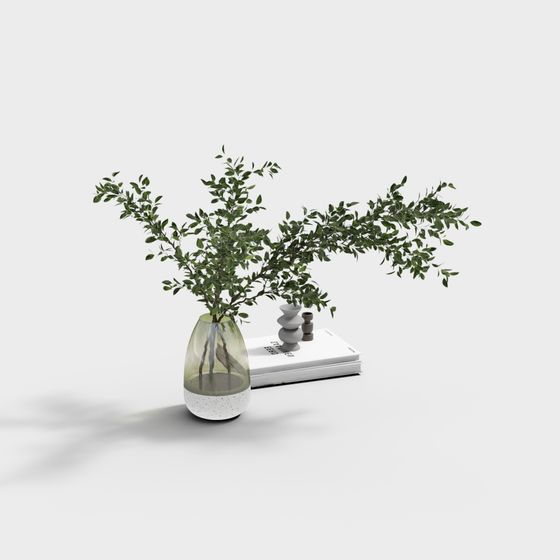 Greenery Vase 3D model