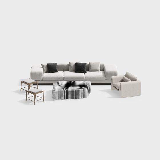 Urban Comfort Sofa 3D model