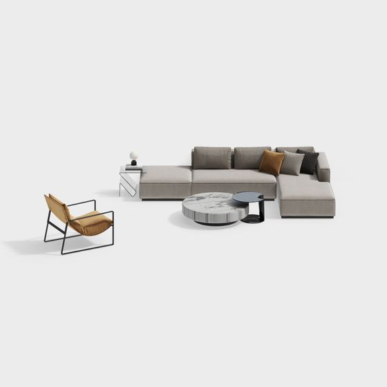 Urban Living Room 3D model