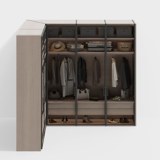 Modern Urban Closet 3D model