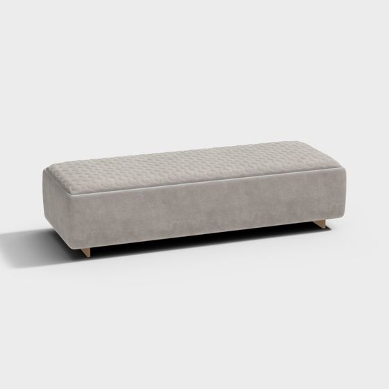 Minimalist Sofa Stool 3D model for Modern Interiors