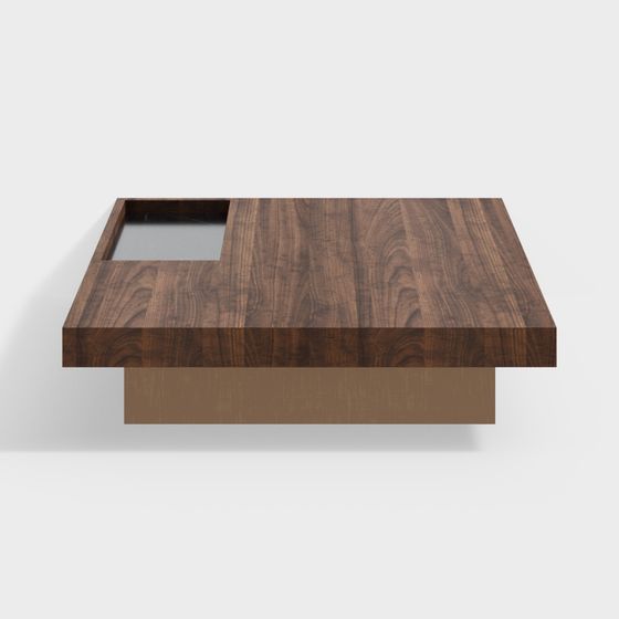 Suspended Wooden Table 3D Model