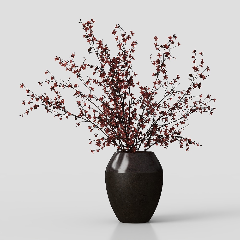 New Chinese style ceramic flower vase ornaments