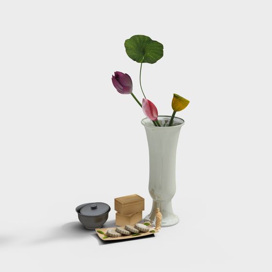 Vase and Still Life 3D model for Creative Projects