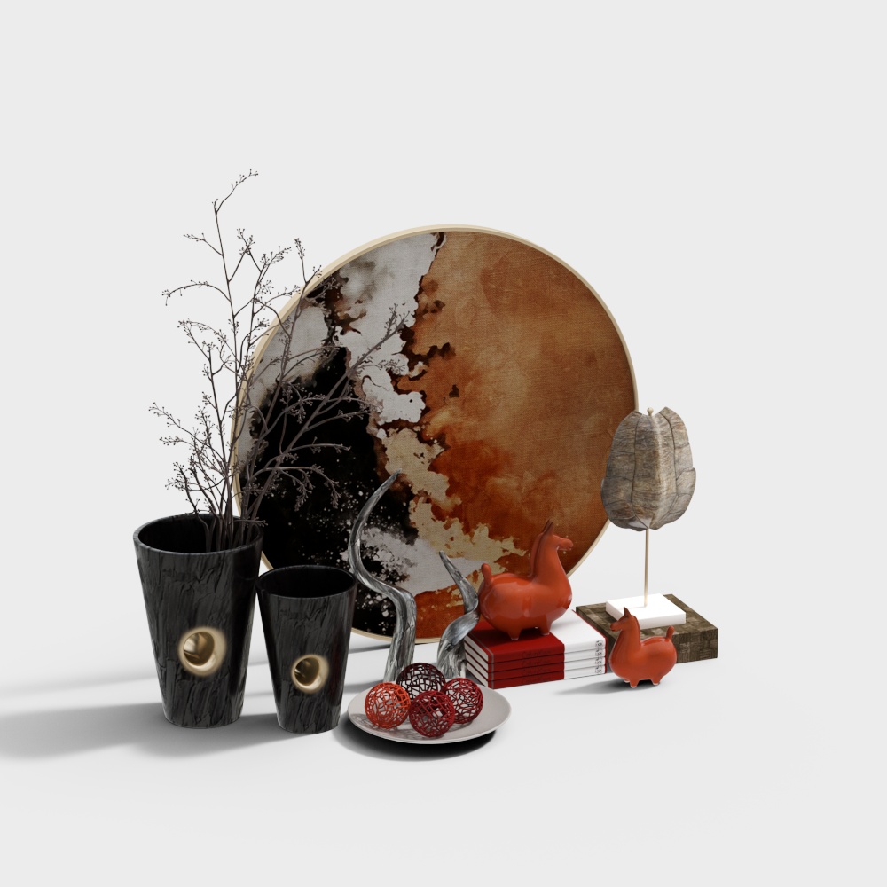 New Chinese style decorative combination ornaments