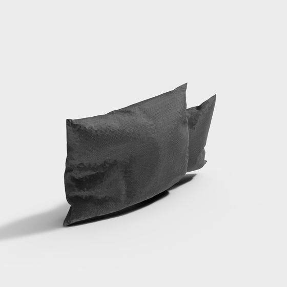 Low-Poly Stylish Pillow 3D Model
