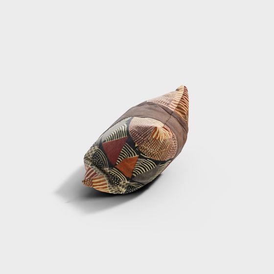 almohada de patrón colorido