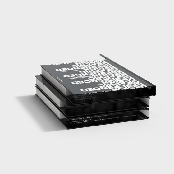 Stacked Books 3D model for Creative Projects