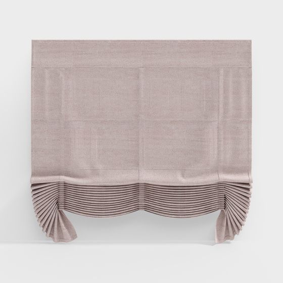 Wrinkled Curtain 3D model for Creative Spaces