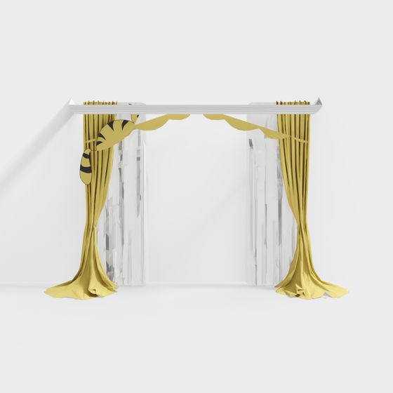 Crystal Curtain Door 3D model