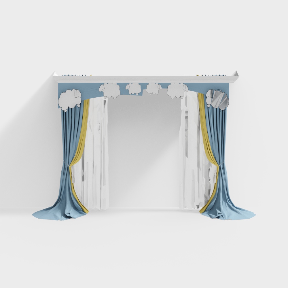 Simple European curtains