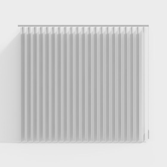 Elegant 3D Model of Vertical Louvers for Creative Designs