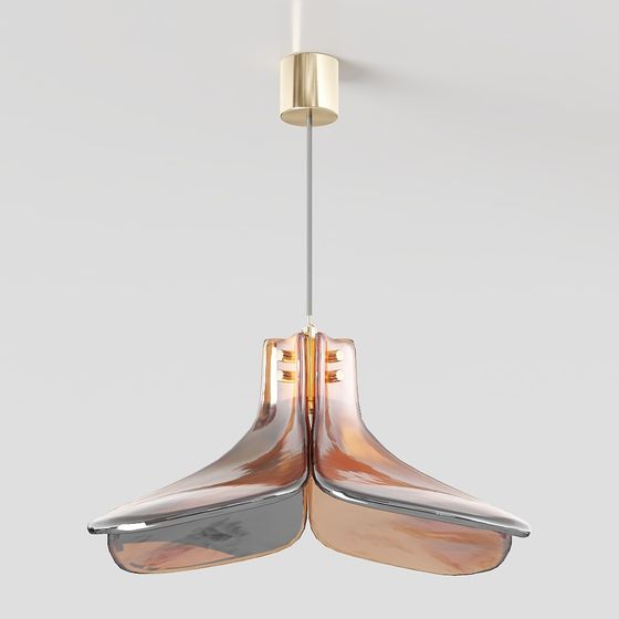 Elegant Modern Chandelier 3D model