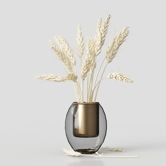 Wheat Vase Plugin 3D model