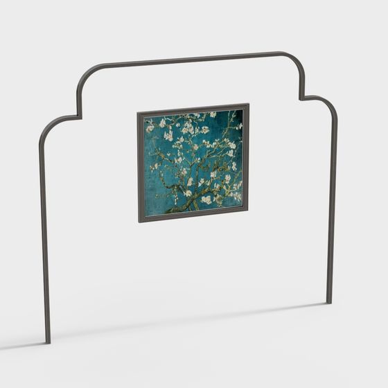 Almond Blossom Frame 3D Model