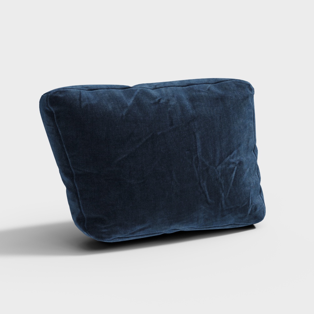 青いクッション