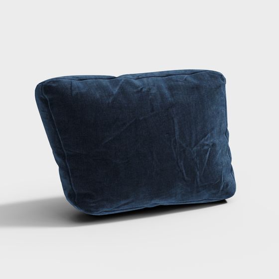 青いクッション