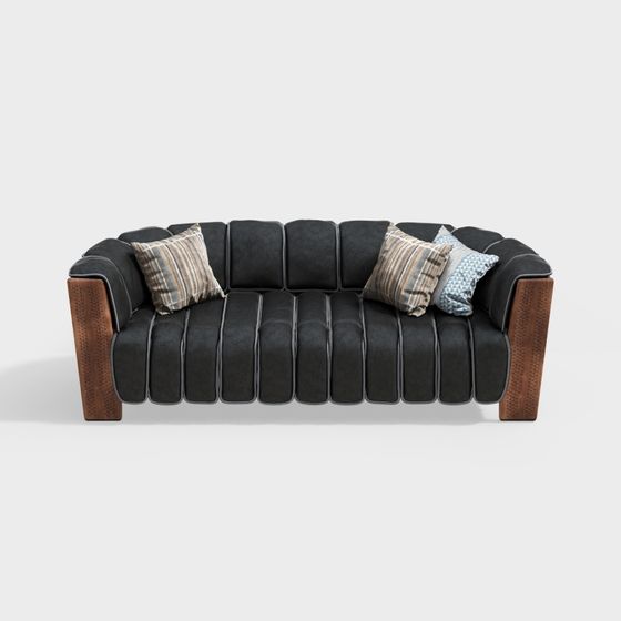 ghế sofa sọc đen