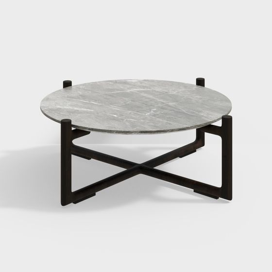 Stylish Round Table 3D model for Modern Interiors