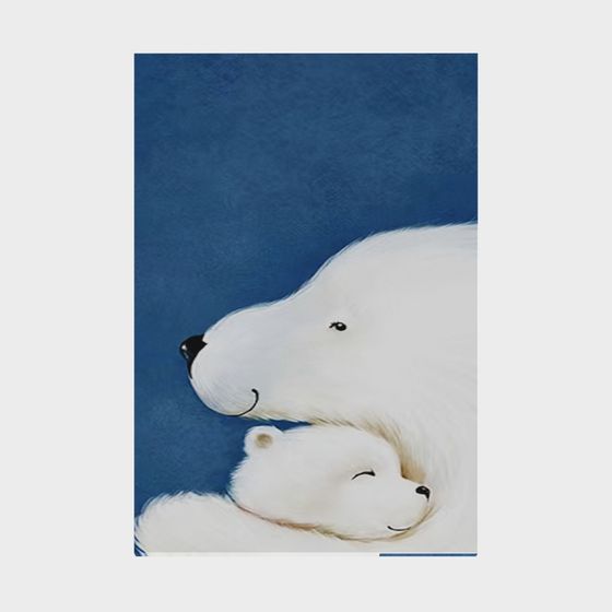 Low Poly Arctic Polar Bear 3D Model