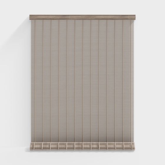 Minimalist Wooden Shutter 3D Model