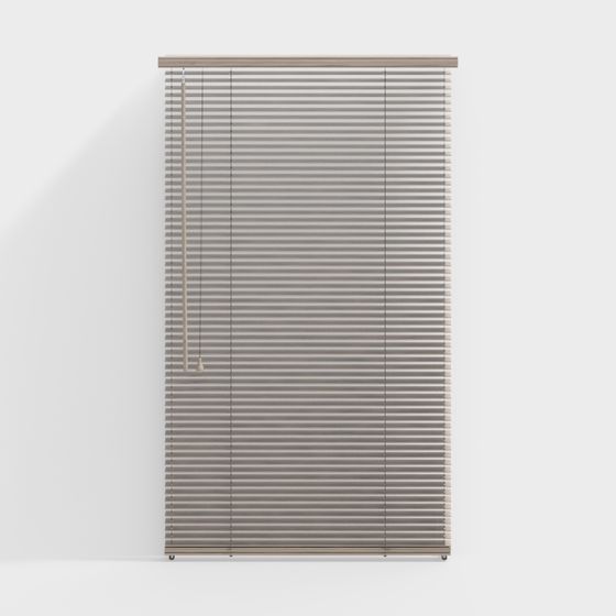 Stylish Louvered Window 3D model for Modern Interiors