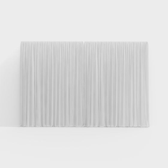 Folding Curtain 3D model for Creative Spaces