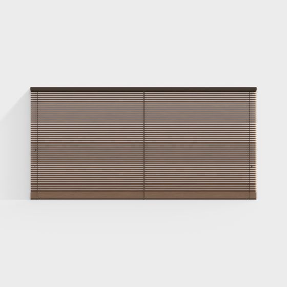 Elegant Wooden Venetian Blind 3D model for Creative Spaces